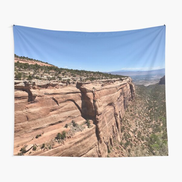 Cliff and Valley at Colorado National Monument Tapestry