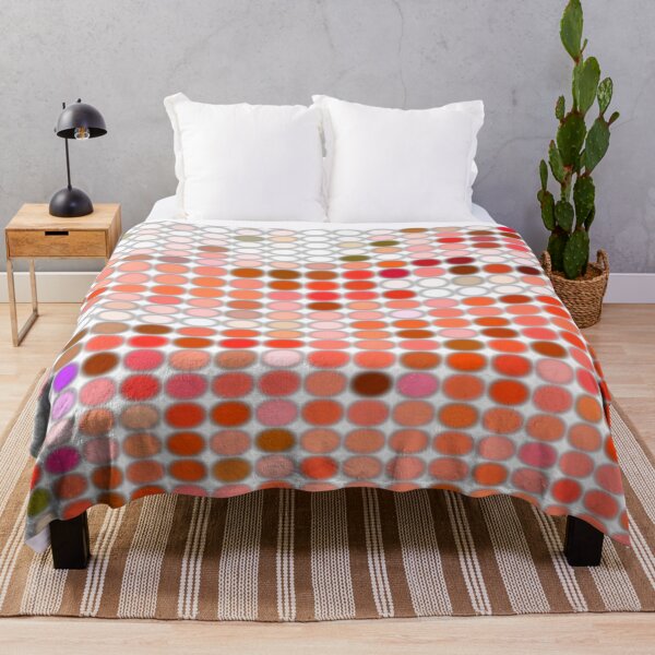 Item preview, Orange Dots of Textured Waves, Aqua Ocean Surf and Sand Dreams designed and sold by mariagram17.