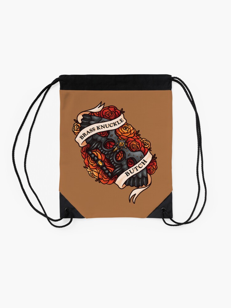 Alternate view of BRASS KNUCKLE BUTCH Drawstring Bag
