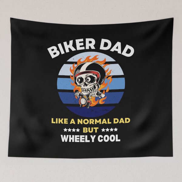 Item preview, Biker Dad Like a Normal Dad but Wheely Cool designed and sold by theredsharp.