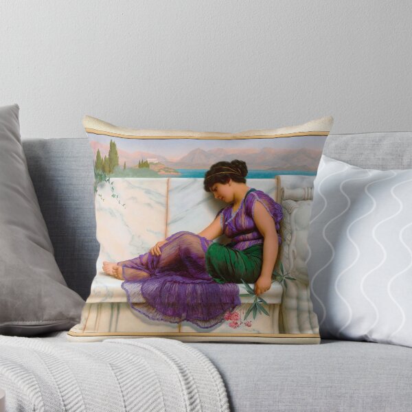 Item preview, Summer Idleness; Day Dreams by John William Godward Remastered Xzendor7 Classical Art Old Masters Reproductions designed and sold by Xzendor7 Digital Art Creations.