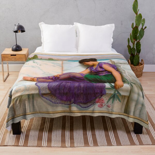 Item preview, Summer Idleness; Day Dreams by John William Godward Remastered Xzendor7 Classical Art Old Masters Reproductions designed and sold by Xzendor7 Digital Art Creations.