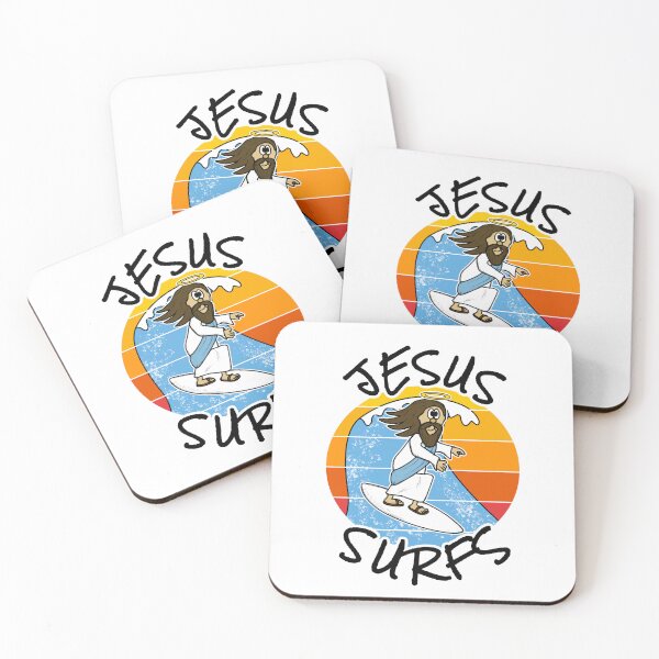 Item preview, Christian Surfer, Jesus Surfs, Surfing Funny designed and sold by doodlerob.
