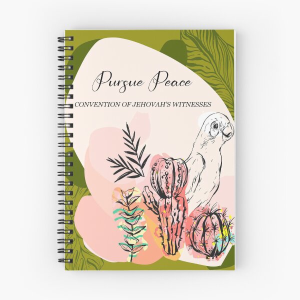 Item preview, Pursue Peace Spiral Notebook designed and sold by crafts-gift.