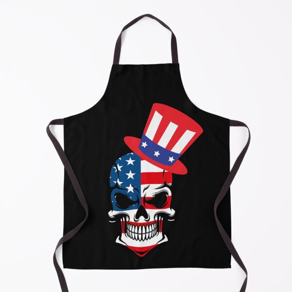 Artikelvorschau, Juli-amerikanische Flaggen-Schädel-Uncle Sam-Hut entworfen und verkauft von BoozieHumor.
