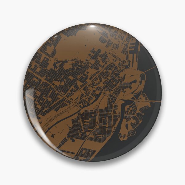 Item preview, Montreal Map Art coffee color Canada designed and sold by EpicMaps.