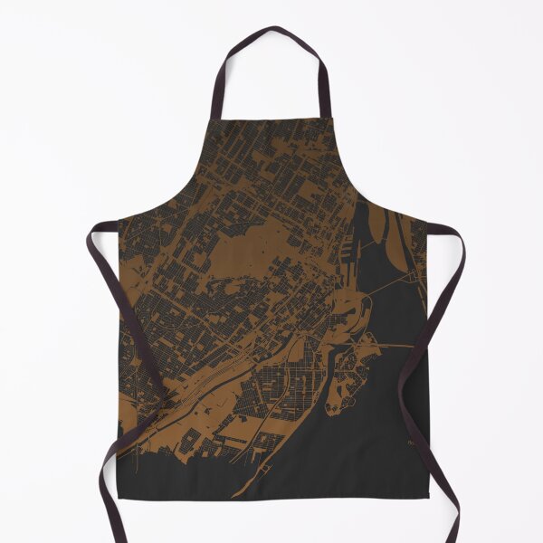 Item preview, Montreal Map Art coffee color Canada designed and sold by EpicMaps.