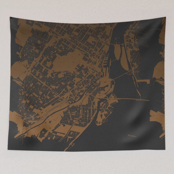 Item preview, Montreal Map Art coffee color Canada designed and sold by EpicMaps.