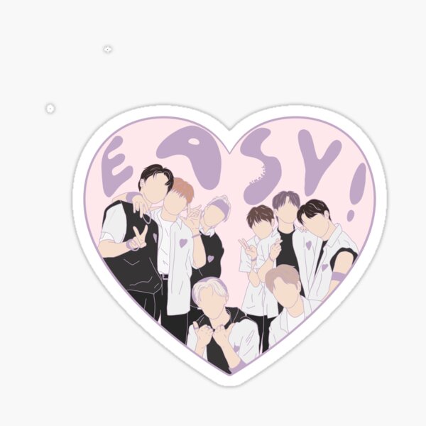 "skz easy " Sticker for Sale by almndpch Redbubble