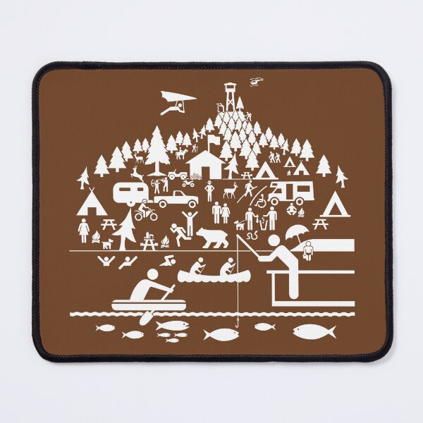 Item preview, cAmP cHAoS - camping symbols sign designed and sold by Tree45.