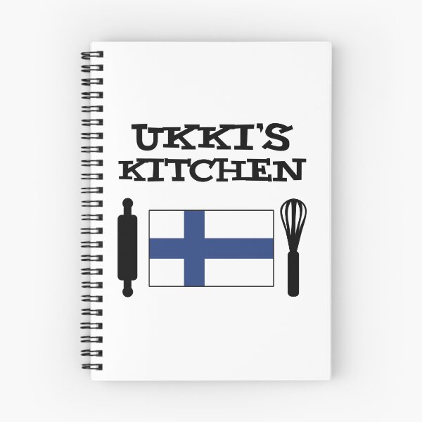 Item preview, Ukki's Kitchen Featuring Finnish Flag designed and sold by jaycartoonist.