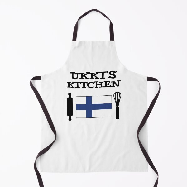 Item preview, Ukki's Kitchen Featuring Finnish Flag designed and sold by jaycartoonist.