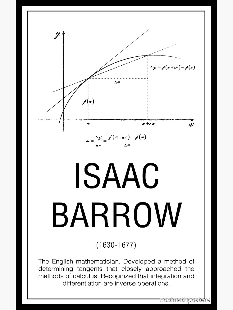 Thumbnail 3 of 3, Photographic Print, Isaac Barrow designed and sold by coolmathposters.