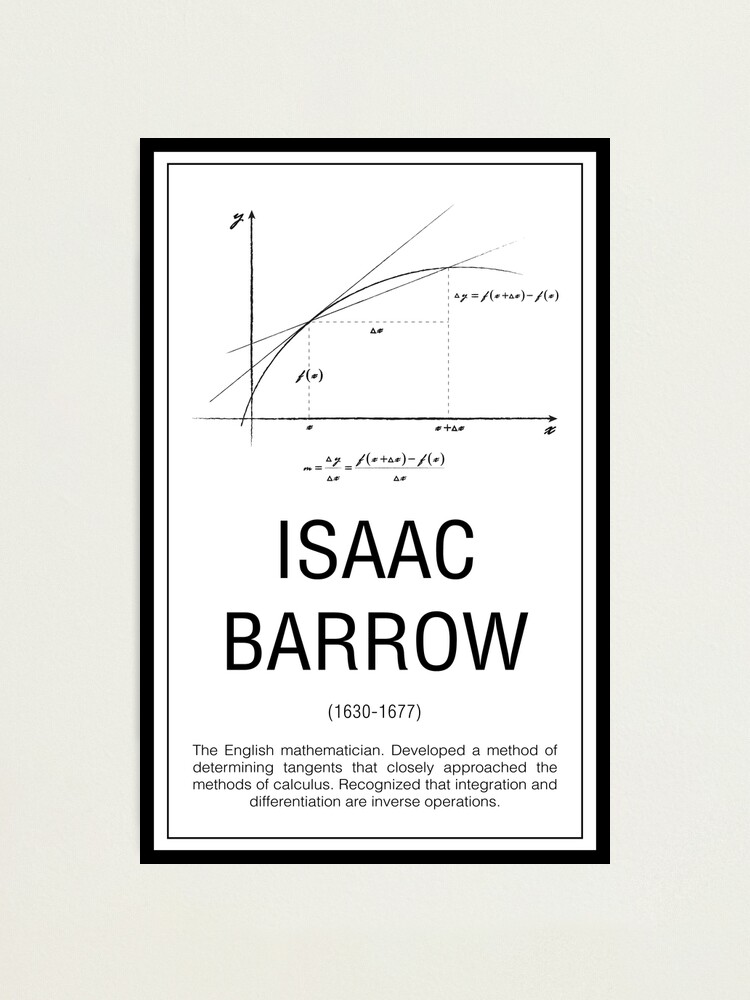 Thumbnail 2 of 3, Photographic Print, Isaac Barrow designed and sold by coolmathposters.