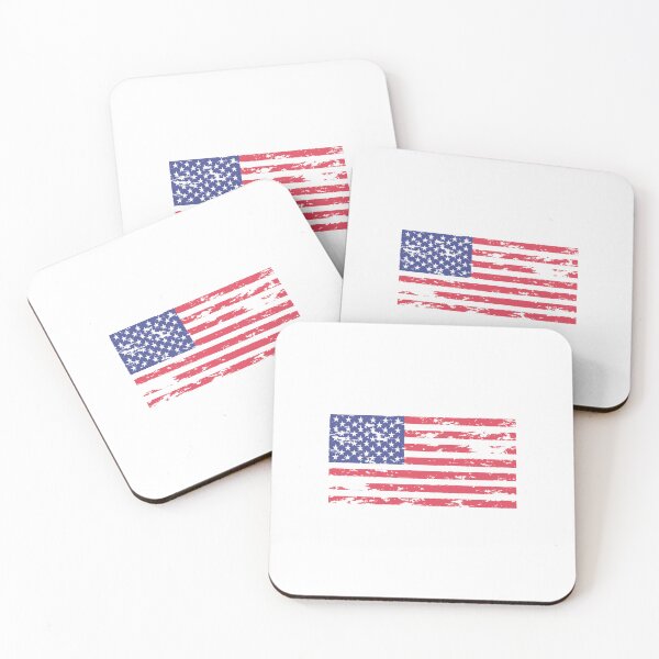Item preview, Distressed American Falg Vintage Patriotic USA Flag 4th of July Independence Day of America designed and sold by KateBilous.