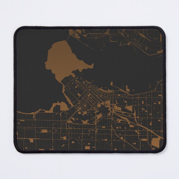 Item preview, Vancouver Map Art coffee color Canada designed and sold by EpicMaps.