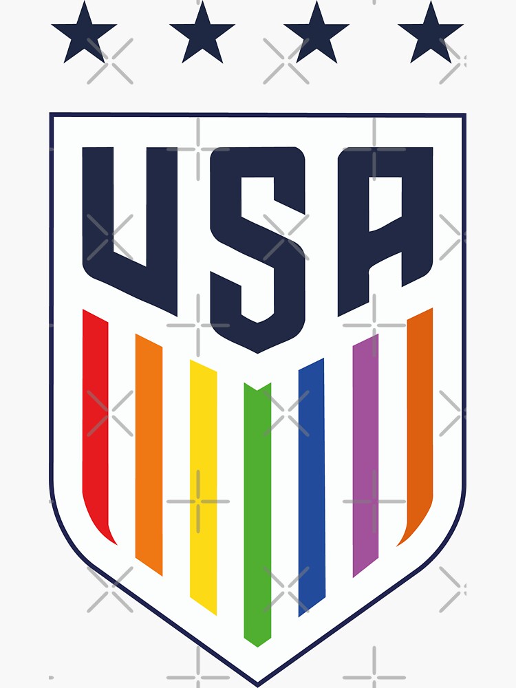 "USWNTSOCCERPRIDE USMNT" Sticker for Sale by Cotton4u Redbubble