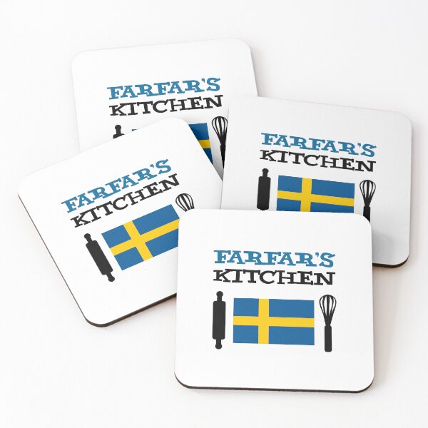 Item preview, Farfar's Kitchen Featuring Swedish Flag designed and sold by jaycartoonist.