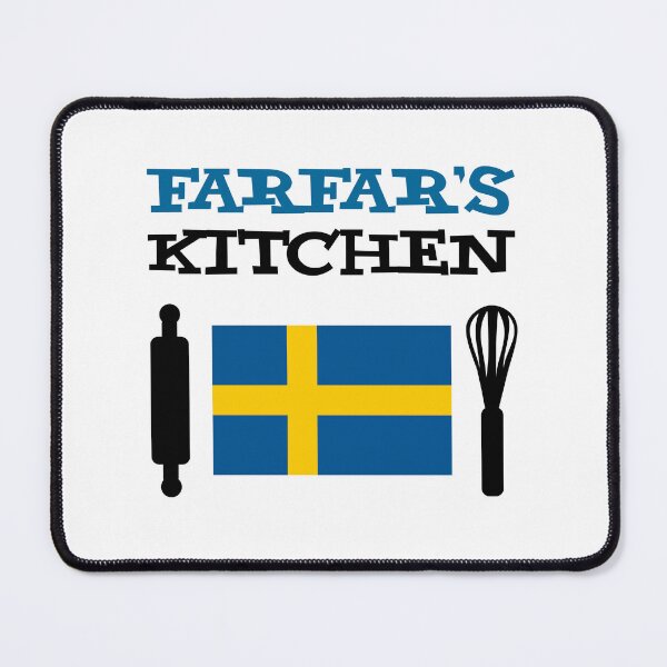 Item preview, Farfar's Kitchen Featuring Swedish Flag designed and sold by jaycartoonist.