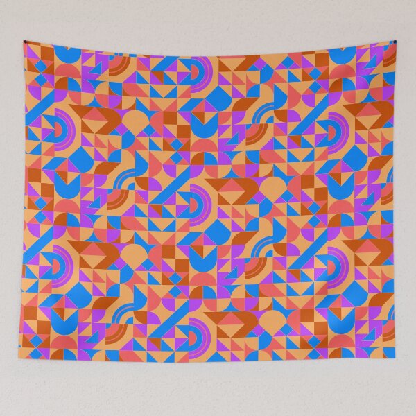 Item preview, geometric colorful patterns conceptual Art - Abstract Neo Geo graphic design designed and sold by Design Repo.