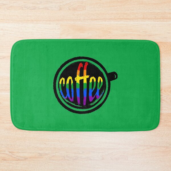 Item preview, Coffee With Rainbow Inside, coffee cup on green, gift for coffee lovers designed and sold by Dotsby.