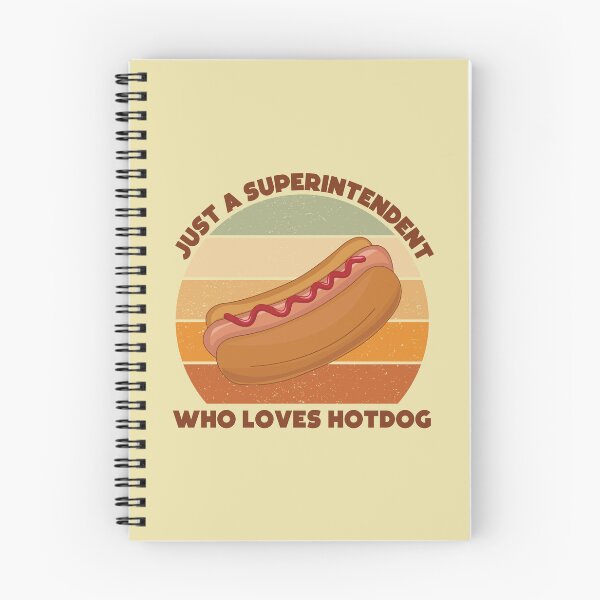 Item preview, Just a superintendent who loves hotdog, dark text, overseer, funny supervisor, hotdog lover gift, food and job title  designed and sold by SGS-.
