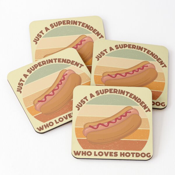Item preview, Just a superintendent who loves hotdog, dark text, overseer, funny supervisor, hotdog lover gift, food and job title  designed and sold by SGS-.