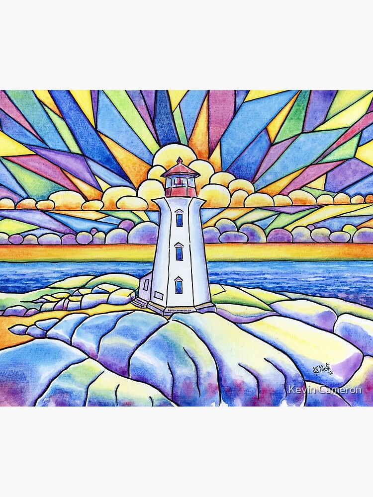 Ocean Sky - Peggy's Cove Bright and Inspirational by kevinart1