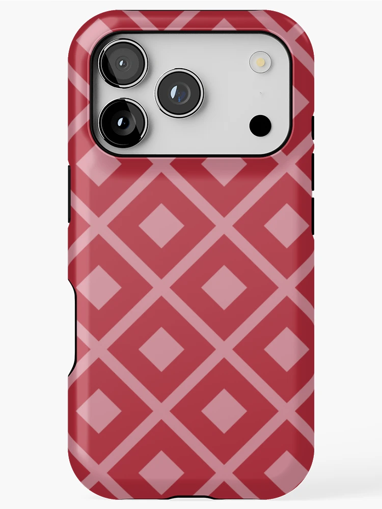 Thumbnail 1 of 4, iPhone Case, Red Abstract Pattern Design designed and sold by Litheon.