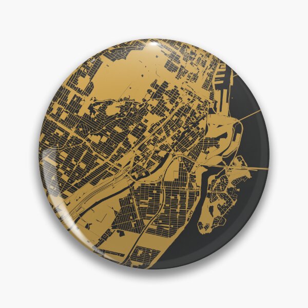 Item preview, Montreal Map Art Black Gold Canada designed and sold by EpicMaps.