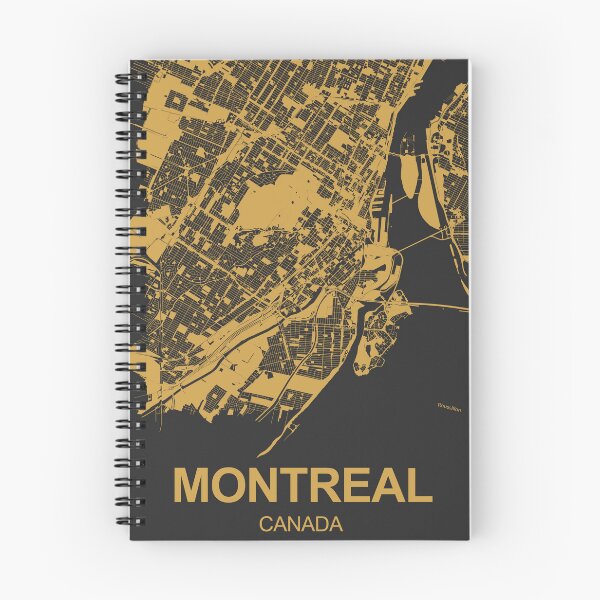 Item preview, Montreal Map Art Black Gold Canada designed and sold by EpicMaps.