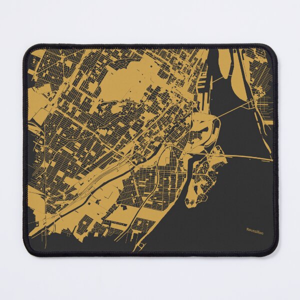 Item preview, Montreal Map Art Black Gold Canada designed and sold by EpicMaps.
