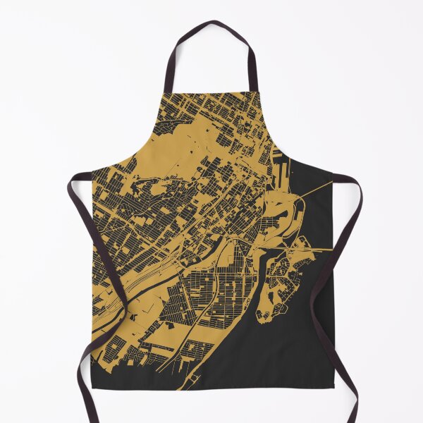 Item preview, Montreal Map Art Black Gold Canada designed and sold by EpicMaps.