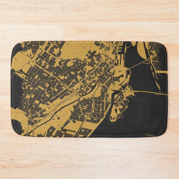 Item preview, Montreal Map Art Black Gold Canada designed and sold by EpicMaps.
