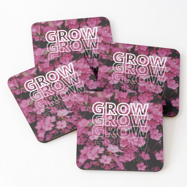 Item preview, GROW (above) - Pink Shaded Flowers designed and sold by AliceSLee.
