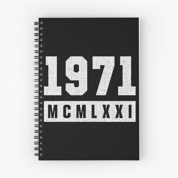 Item preview, Vintage 1971 Roman Numeral Birthday designed and sold by MarkTees.
