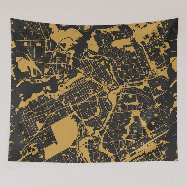 Item preview, Ottawa Map Art Black Gold Canada designed and sold by EpicMaps.