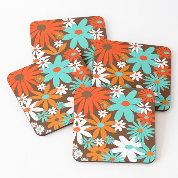 Item preview, Flower Power on Brown designed and sold by LisWilliams.