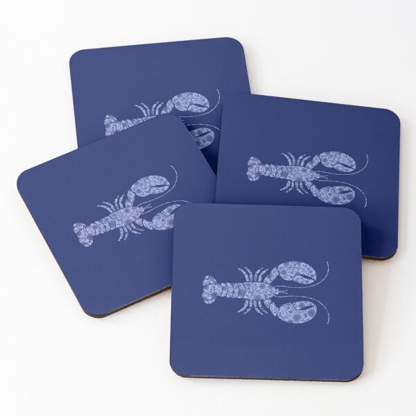 Item preview,  Blue Floral Lobster Print designed and sold by Giulia  Palazzo.