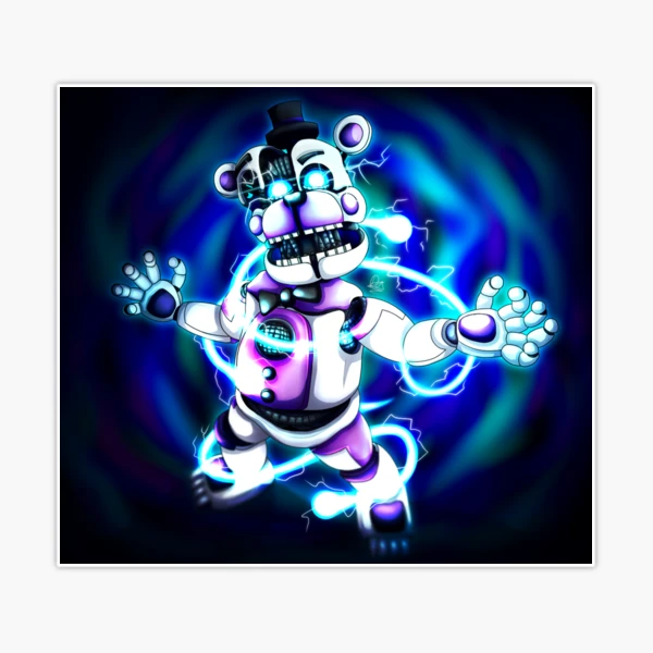 Freddy Fazbear Sticker for Sale by DragonessAnim