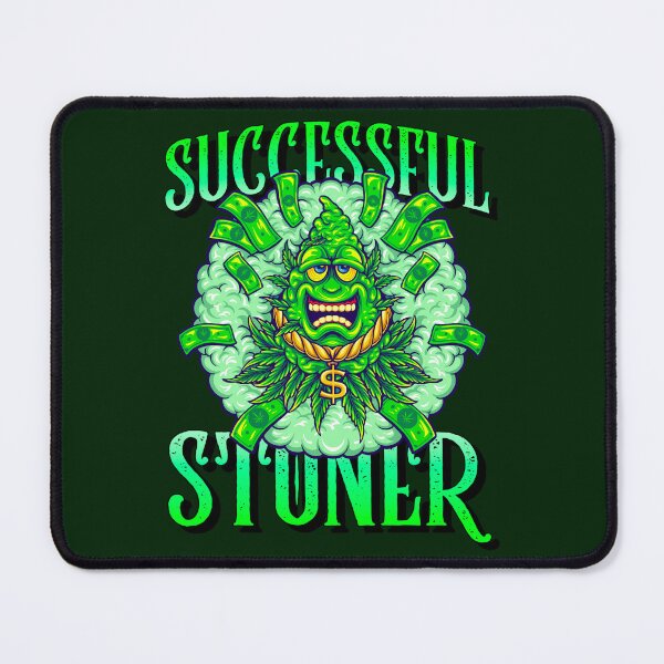 Item preview, Successful Stoner -Blinged Out Cartoon Bud Surrounded by Money and Smoke designed and sold by YomeHayin.