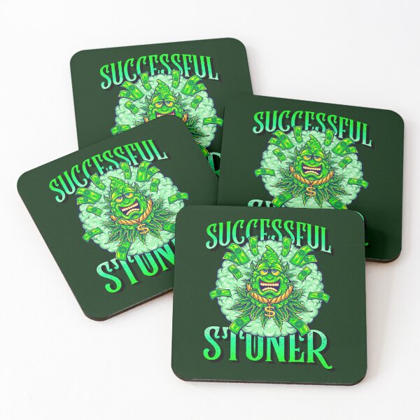 Item preview, Successful Stoner -Blinged Out Cartoon Bud Surrounded by Money and Smoke designed and sold by YomeHayin.