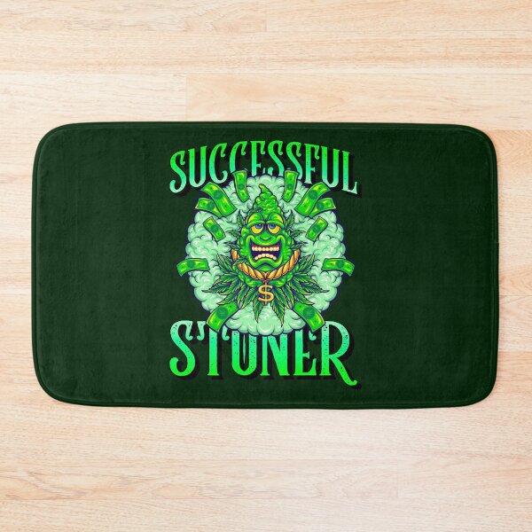 Item preview, Successful Stoner -Blinged Out Cartoon Bud Surrounded by Money and Smoke designed and sold by YomeHayin.