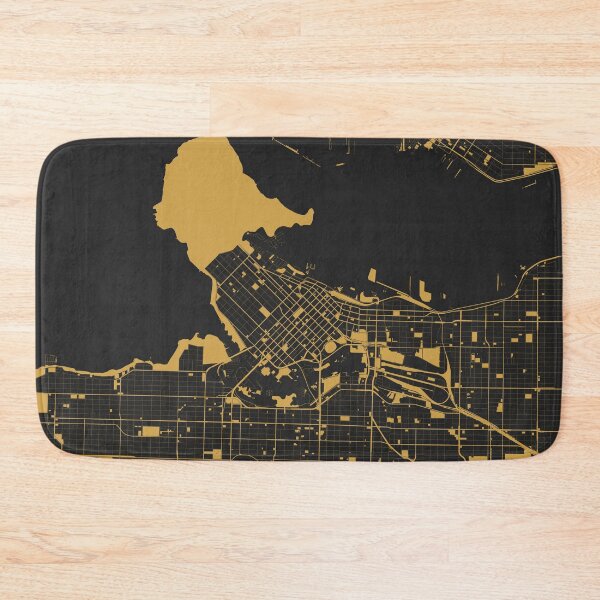 Item preview, Vancouver Map Art Black Gold Canada designed and sold by EpicMaps.