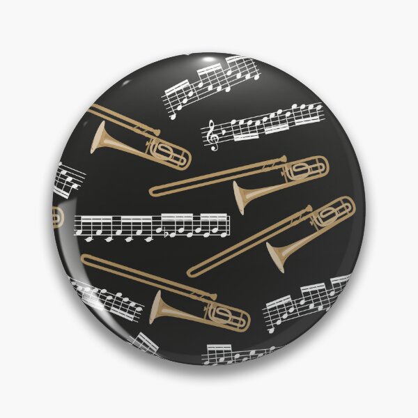 Item preview, trombones and music notes - black  designed and sold by kobyakov.