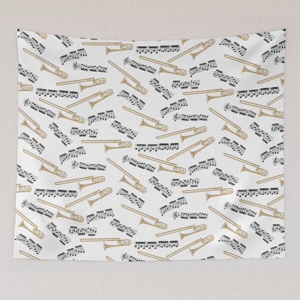 Item preview, trombones and notes designed and sold by kobyakov.