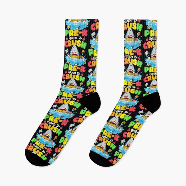 Item preview, Kids Ready To Crush Pre-K Shark Back To School Boys Girls  designed and sold by GerdaShop.