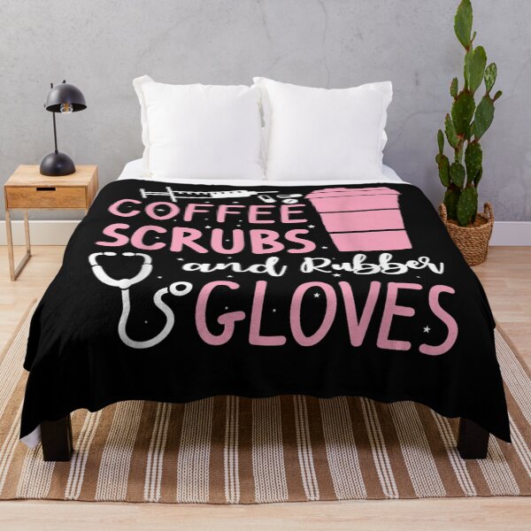 Item preview, Coffee Scrubs And Rubber Gloves Medical Nurse Doctor  designed and sold by GiselleShop.