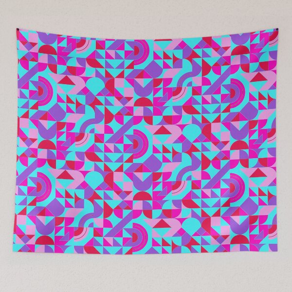 Item preview, geometric colorful patterns conceptual Art - Abstract Neo Geo graphic design designed and sold by Design Repo.