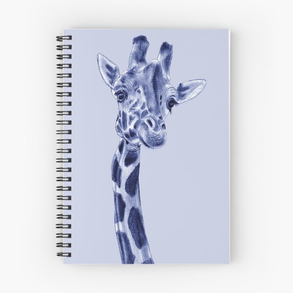 Artikelvorschau, Giraffenhals, Vorderansicht - blau eingefärbte Version entworfen und verkauft von SylvieG18.
